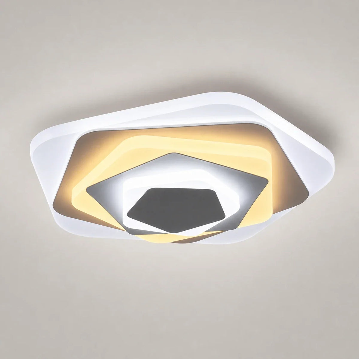 Lustra LED SIENA 40W, Diametru 23cm, lumina Rece/Calda/Neutra, Alb, imaginea 1