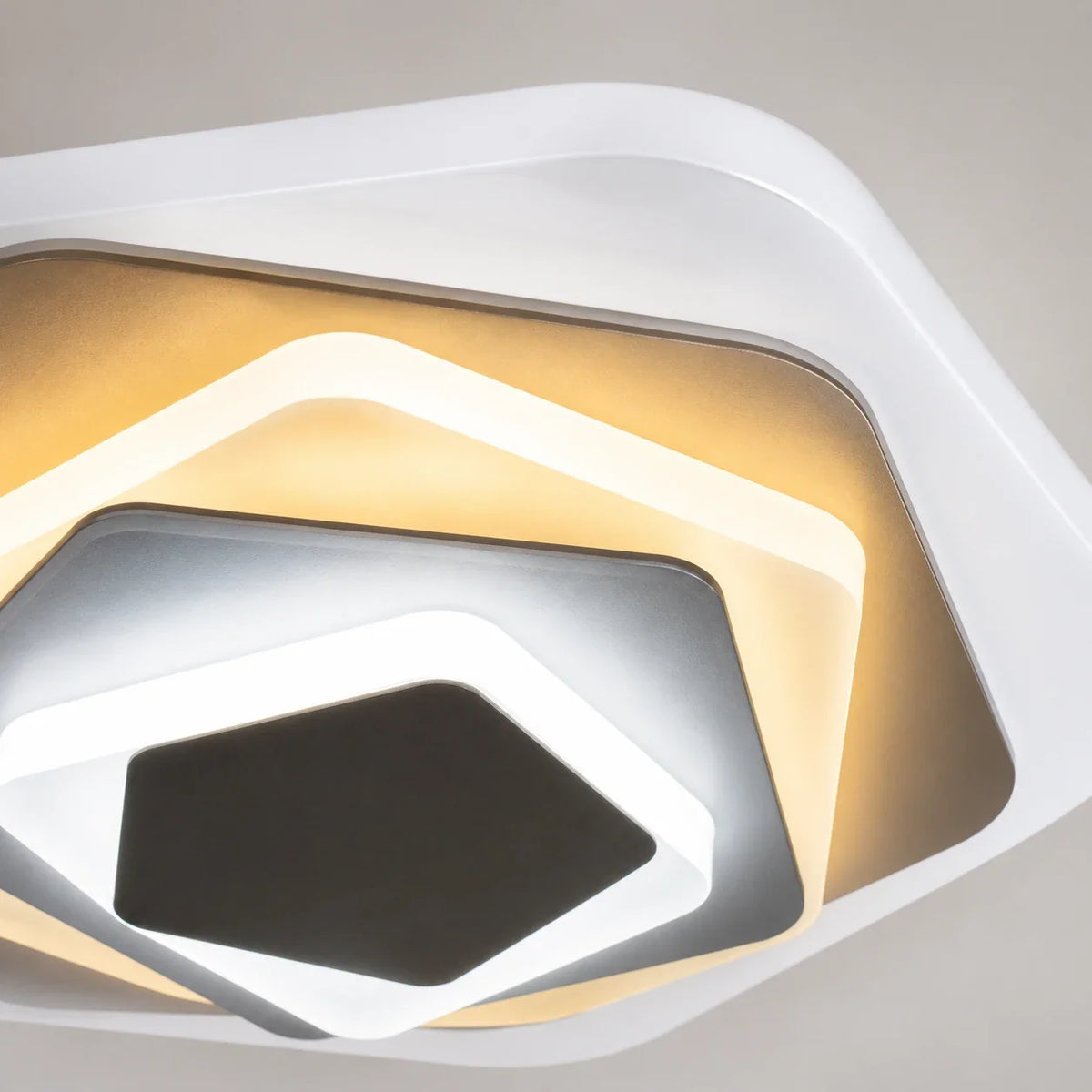Lustra LED SIENA 40W, Diametru 23cm, lumina Rece/Calda/Neutra, Alb, imaginea 2