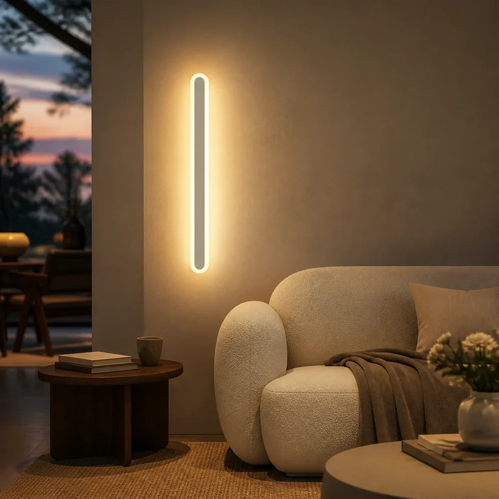 Aplica LED de Exterior SUHA, Lungime 60cm, 8W, IP65, Metal, Liniar, Alb, imaginea 5