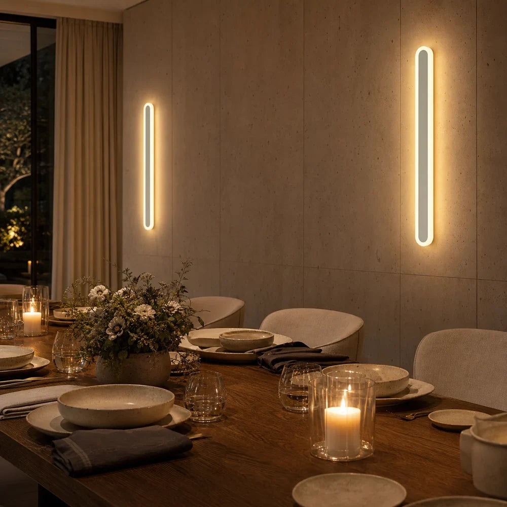 Aplica LED de Exterior SUHA, Lungime 60cm, 8W, IP65, Metal, Liniar, Alb, imaginea 6