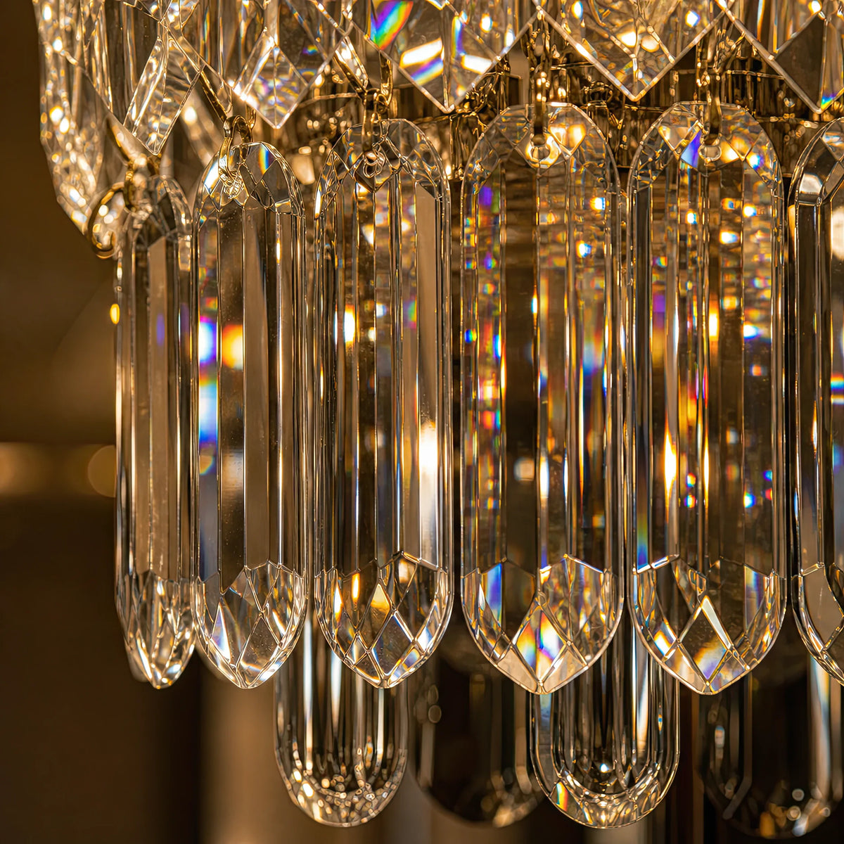 Candelabru Cristal WINDSOR Petito 3xE14, Diametru 29cm, Crom Lucios, Inaltime Reglabila, imaginea 2
