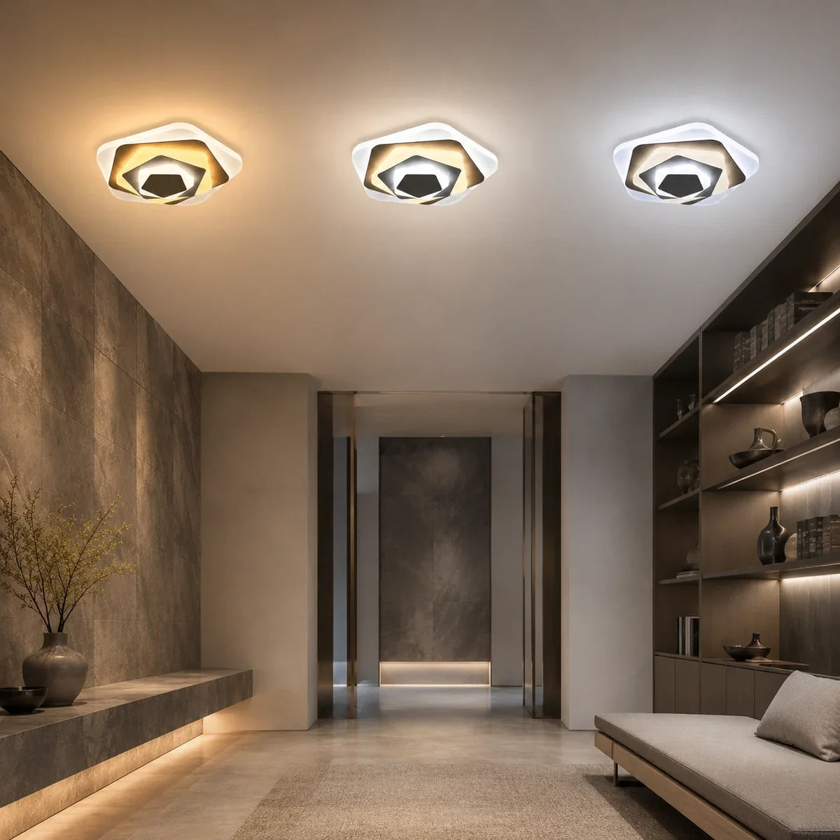 Lustra LED SIENA 40W, Diametru 23cm, lumina Rece/Calda/Neutra, Alb, imaginea 13