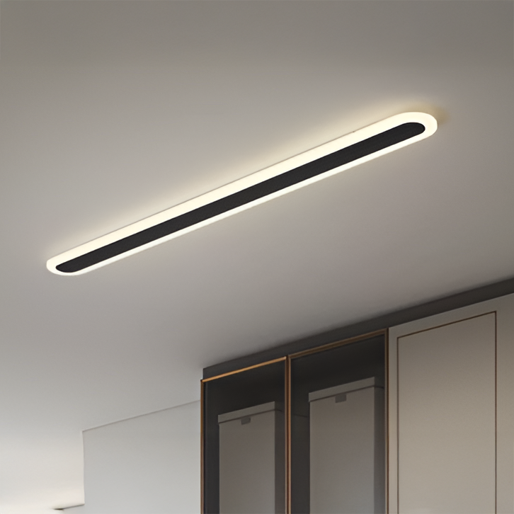 Aplica LED de Exterior SUHA, Lungime 50cm, 6W, IP65, Metal, Liniar, Negru, imaginea 1