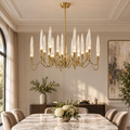 Candelabru Cristal Delta 12XG4 Auriu