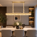 Candelabru Cristal, cu Telecomanda, PRAGA Imperio, 35W, 96cm, Lumina Rece/Calda/Neutra, Auriu, Inaltime Reglabila