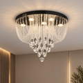 Candelabru LED Cristal MAGE Nobile, 22W, Lumina Calda/Neutra/Rece, Diametru 40cm, Crom Lucios