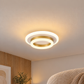 Lustra LED SOLENA ROTONDA 21W, Diametru 20cm, lumina Rece/Calda/Neutra, Alb Auriu