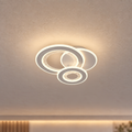 Lustra LED 53W, 3 Cercuri, lumina Rece/Calda/Neutra, Alb