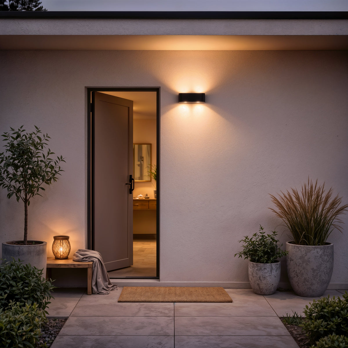 Aplica LED Exterior Ellis, 6W, 6 Surse de lumina, Lumina Calda, Negru, imaginea 9