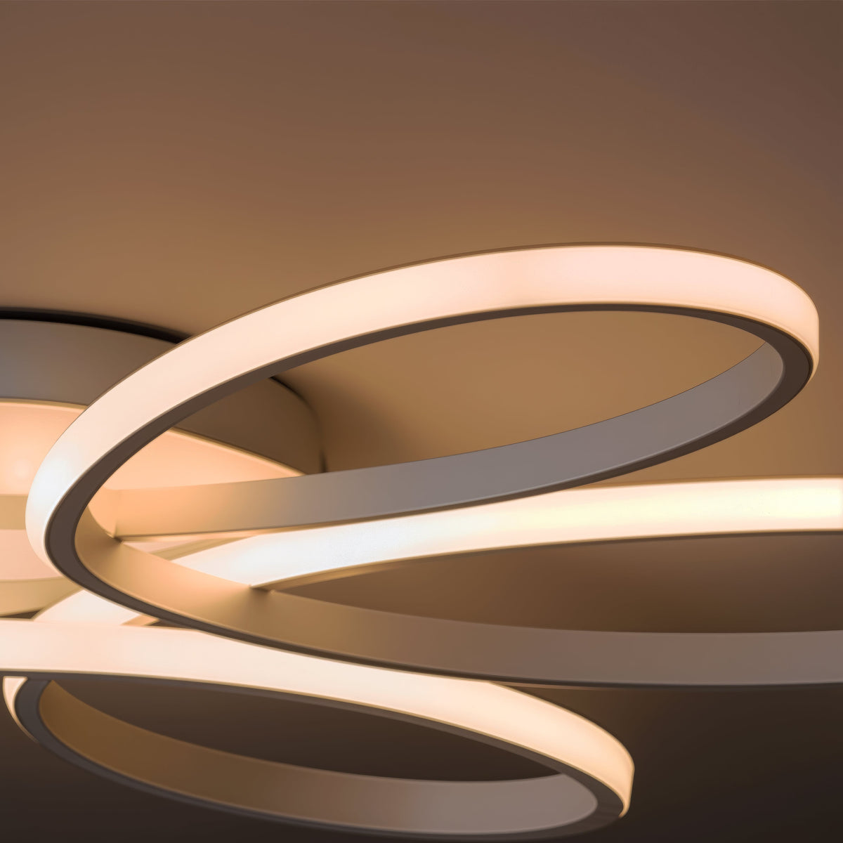 Lustra LED cu telecomanda ELIZA, 63W, lumina Rece/Calda/Neutra, Dimabila, Alb, imaginea 2