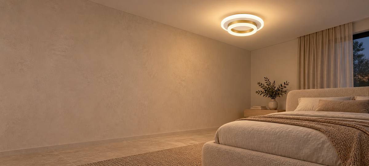 Lustra LED SOLENA ROTONDA 21W, Diametru 20cm, lumina Rece/Calda/Neutra, Alb Auriu, imaginea 11
