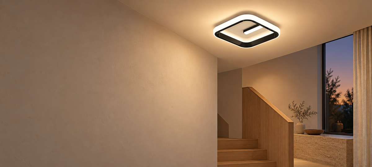 Lustra LED VICTORIA 19W, Patrata, lumina Rece/Calda/Neutra, Negru, Alb, imaginea 12