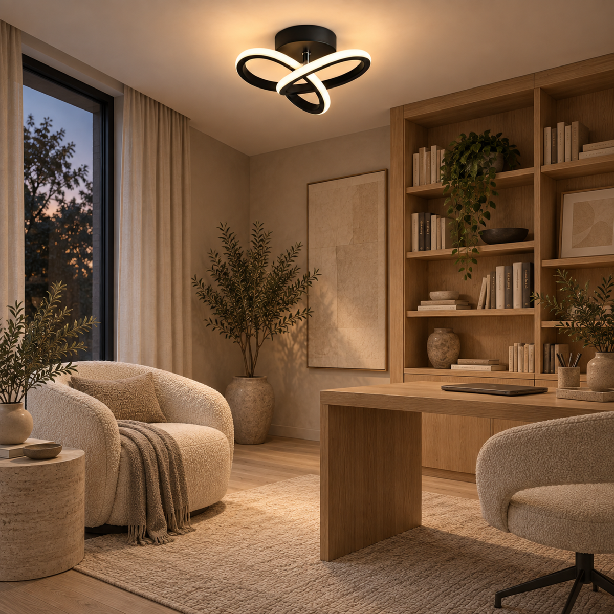 Lustra LED VERTEX Infinitum 13W, Lumina Rece/Calda/Neutra, Negru, imaginea 13