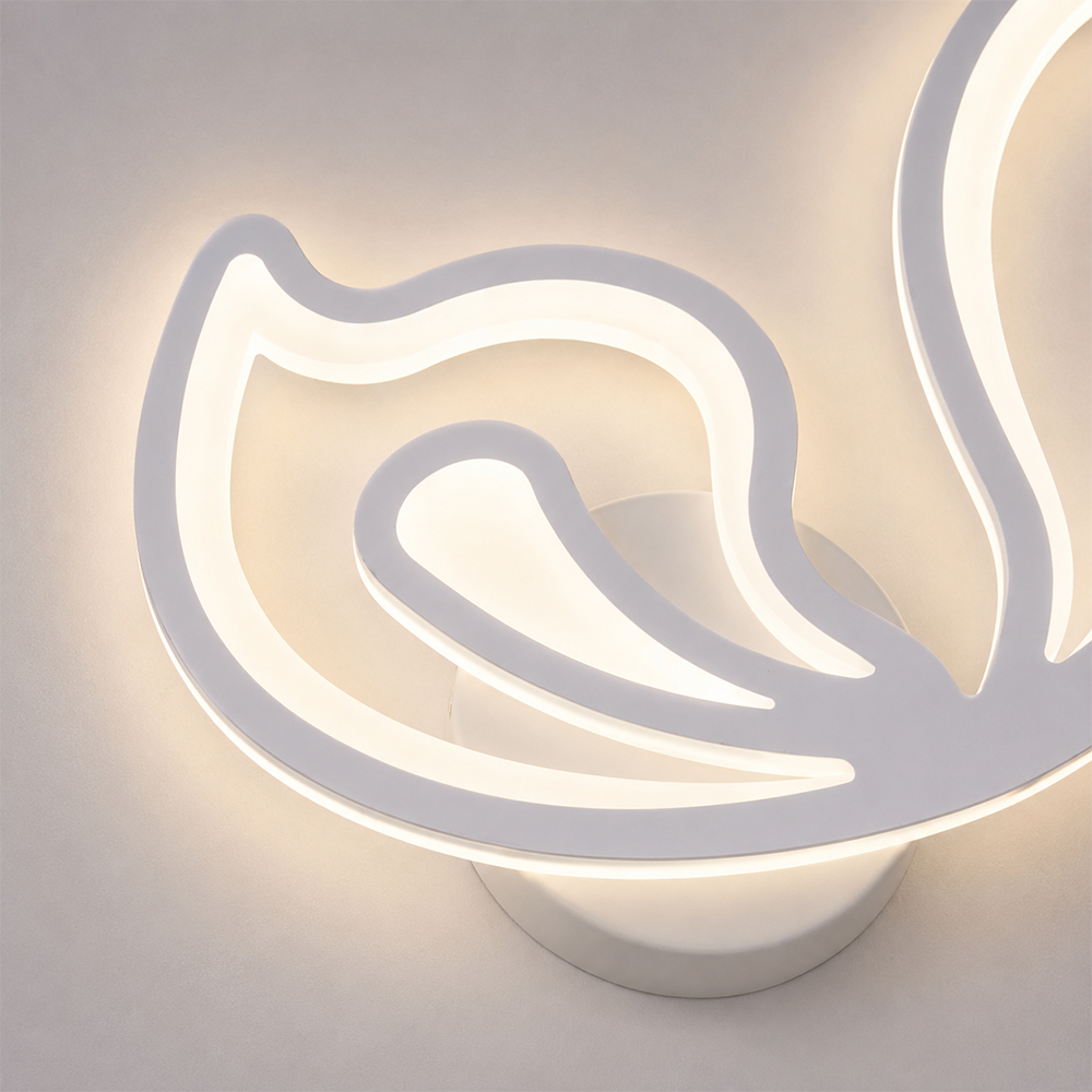 Lustra LED cu telecomanda LILY 86W, 5 Elemente, lumina Rece/Calda/Neutra, Dimabila, Alb, imaginea 2