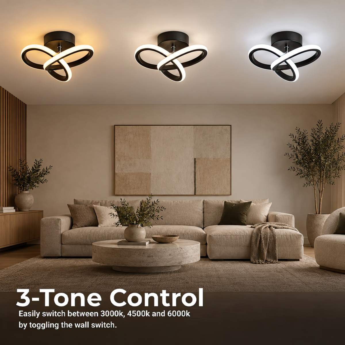 Lustra LED VERTEX Infinitum 13W, Lumina Rece/Calda/Neutra, Negru, imaginea 3