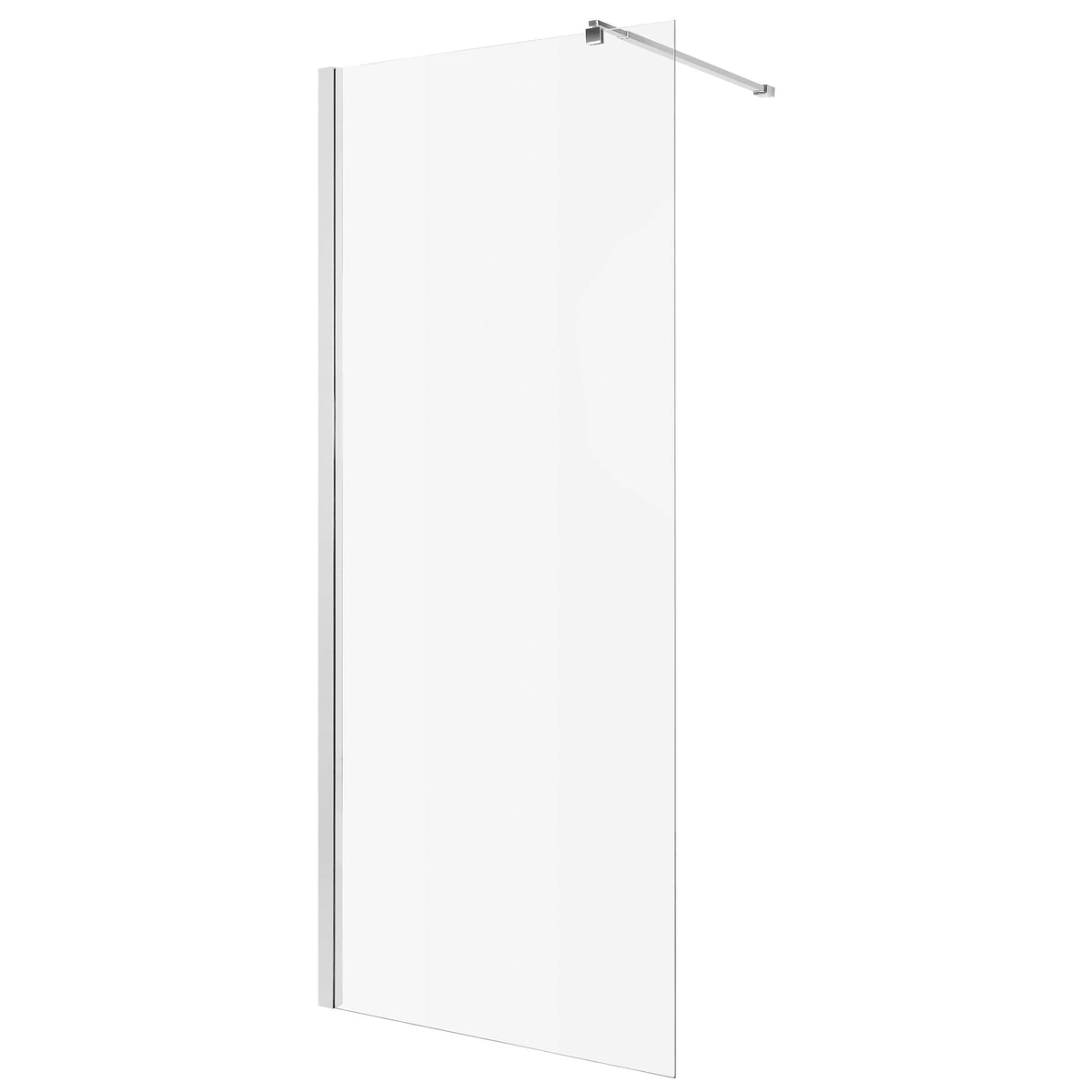 Paravan duș Walk-In 100x195 cm, sticlă securizată 8 mm, transparentă, profil metalic rezistent