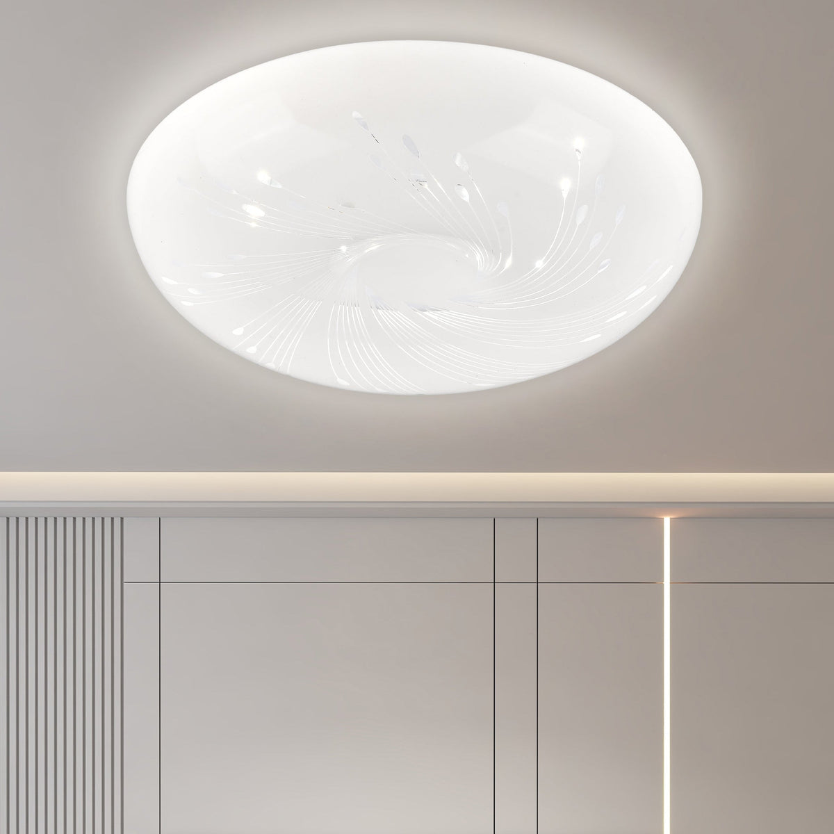 Plafonieră LED 35 cm, 31W, 3000K / 4000K / 6000K, Alb, Metal si Acril PL157/35
