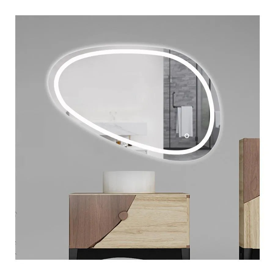 Oglinda LED, 80x45cm, Disegno Touch Marcello, Sistem Dezaburire, Dimabila
