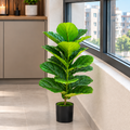 Decorațiune Smochin, Plastic, 70 cm, Verde