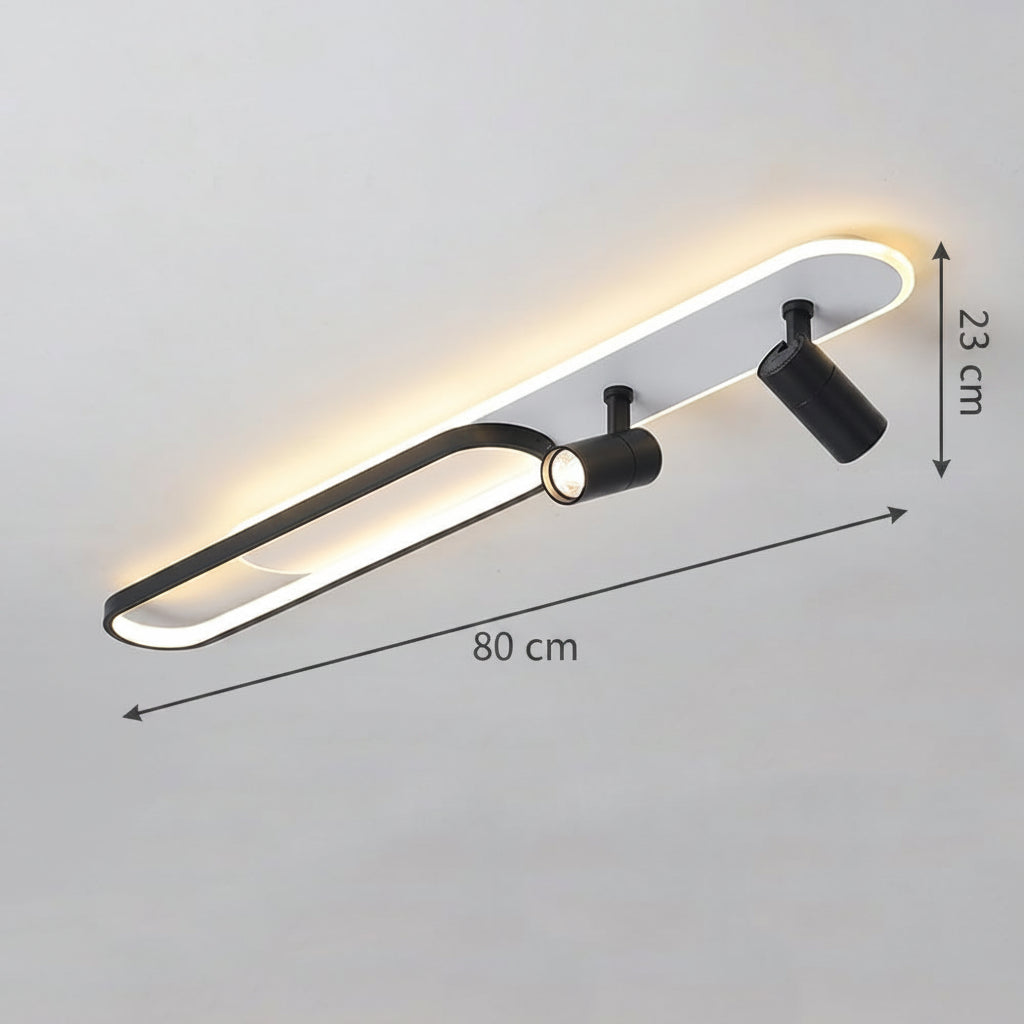 Lustra LED Reglabil FISSO Camilla 69W, lumina Rece/Calda/Neutra, Negru, imaginea 7