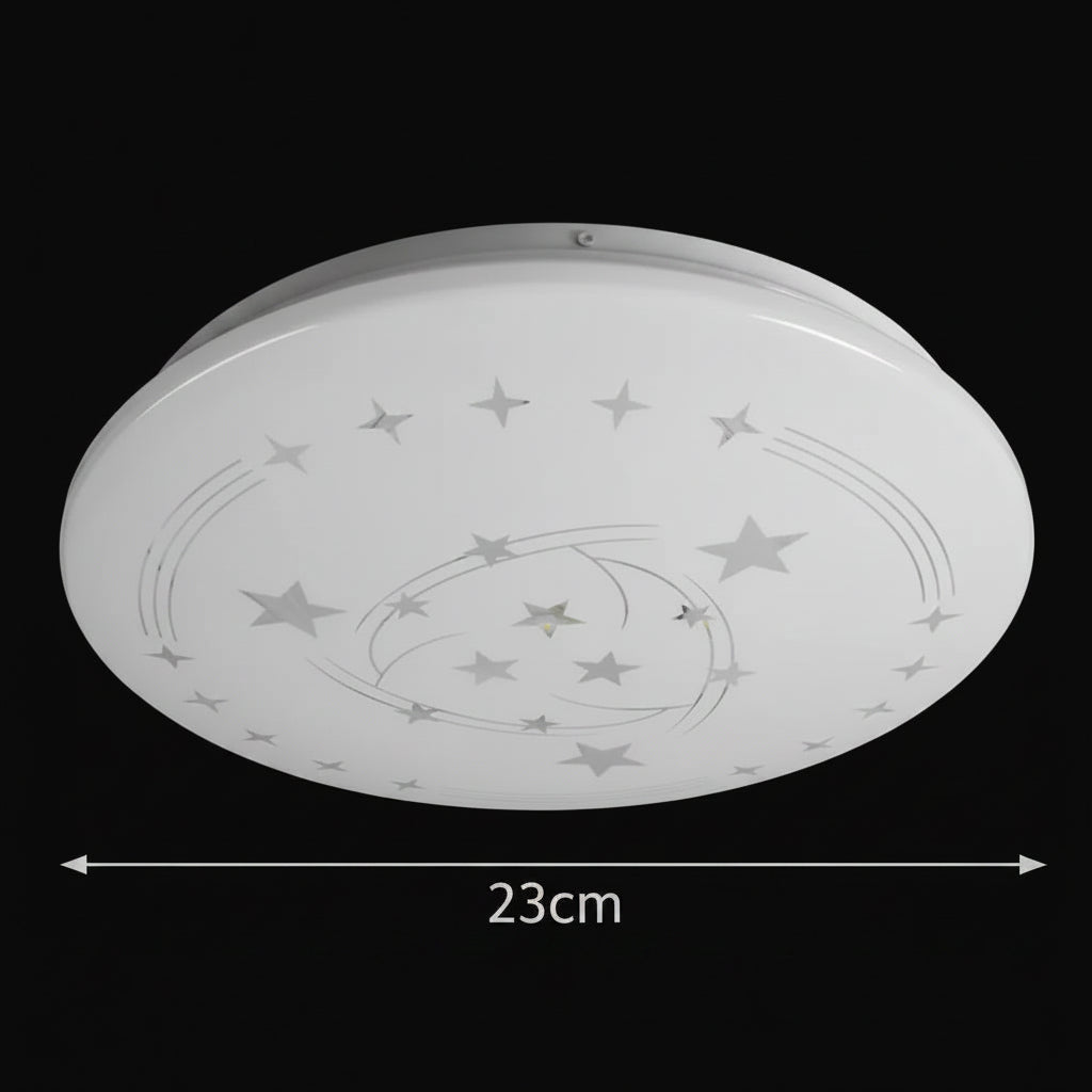 Plafonieră LED Stele 23 cm, 22W, 3000K / 4000K / 6000K, Alb, Metal si Acril