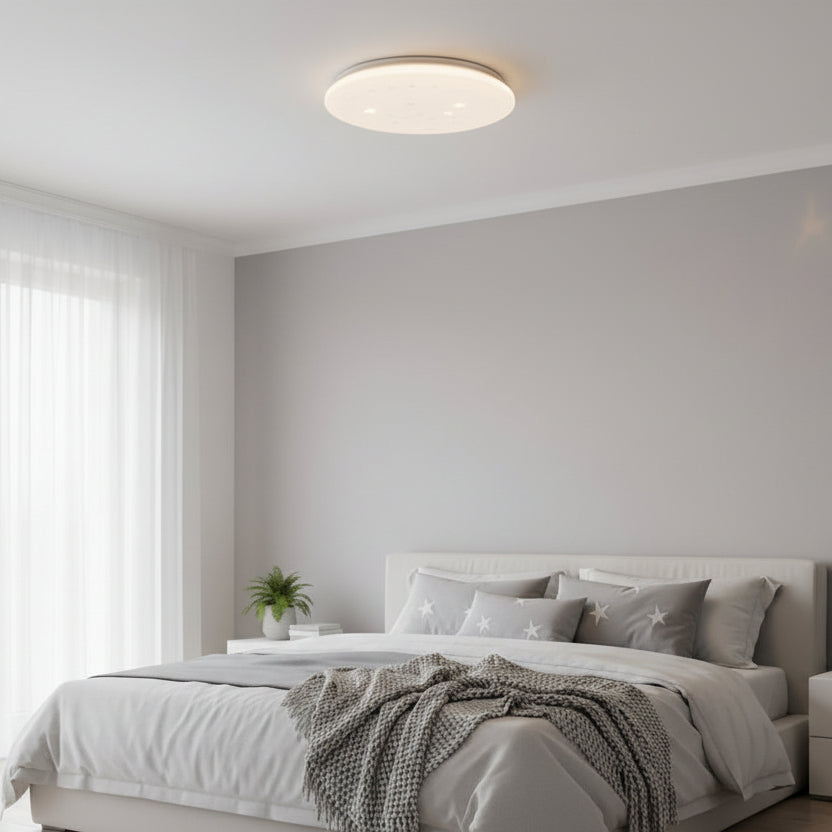 Plafonieră LED Stele 35 cm, 31W, 3000K / 4000K / 6000K, Alb, Metal si Acril