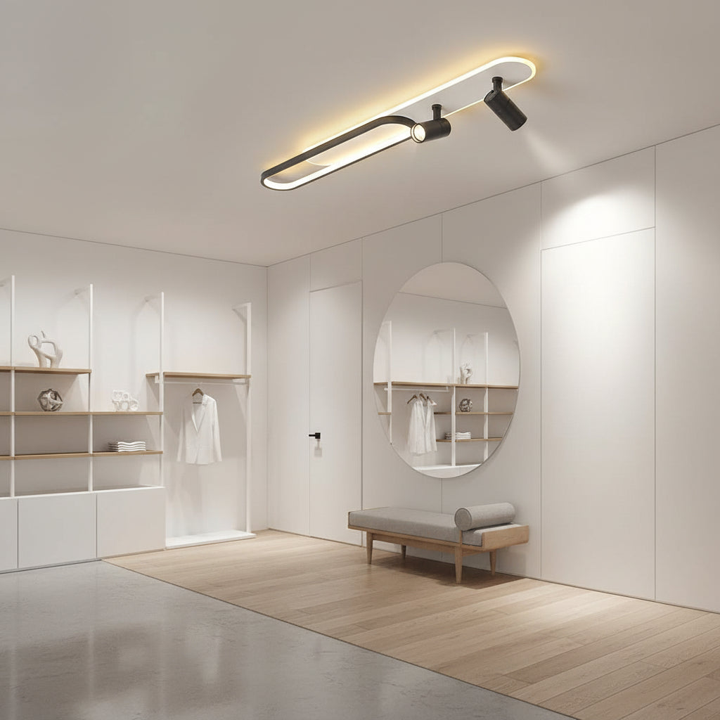Lustra LED Reglabil FISSO Camilla 69W, lumina Rece/Calda/Neutra, Negru, imaginea 1