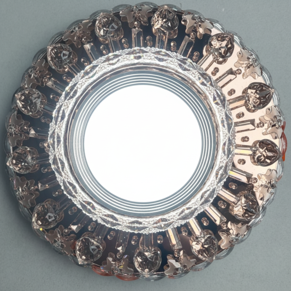 Spot LED ORBITA, 5W, Rotund, Lumina Rece / Calda, Bronz Antichizat, Rasina si Sticla SL685AB