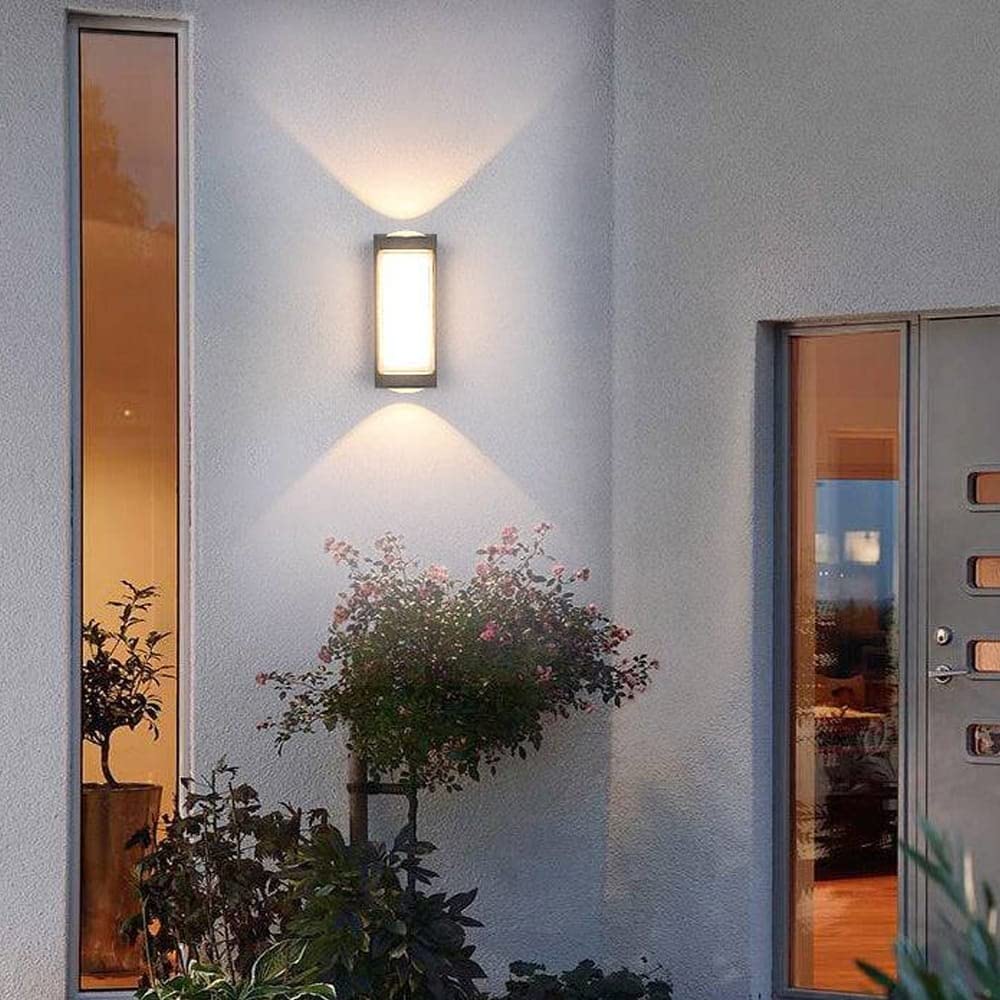 Aplica LED AX217 de Exterior si Interior, 2 Surse x 10W, Metalic, Negru, 3000K, imaginea 2