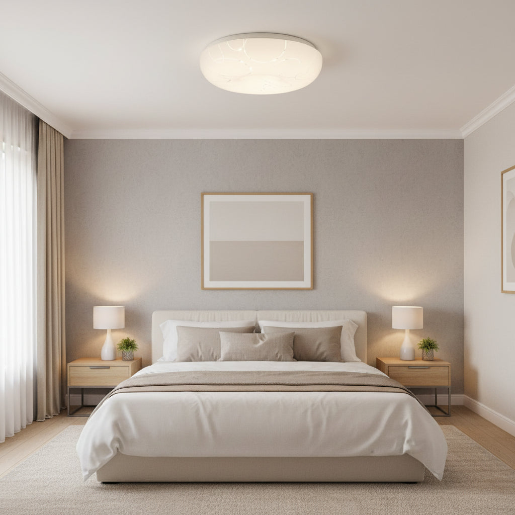 Plafonieră LED 35 cm, 31W, 3000K / 4000K / 6000K, Alb, Metal si Acril PL155/35