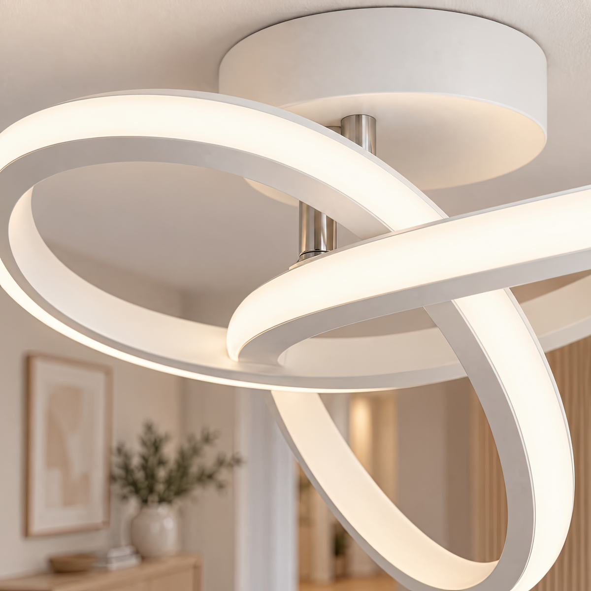 Lustra LED VERTEX Infinitum 13W, Lumina Rece/Calda/Neutra, Alb, imaginea 6