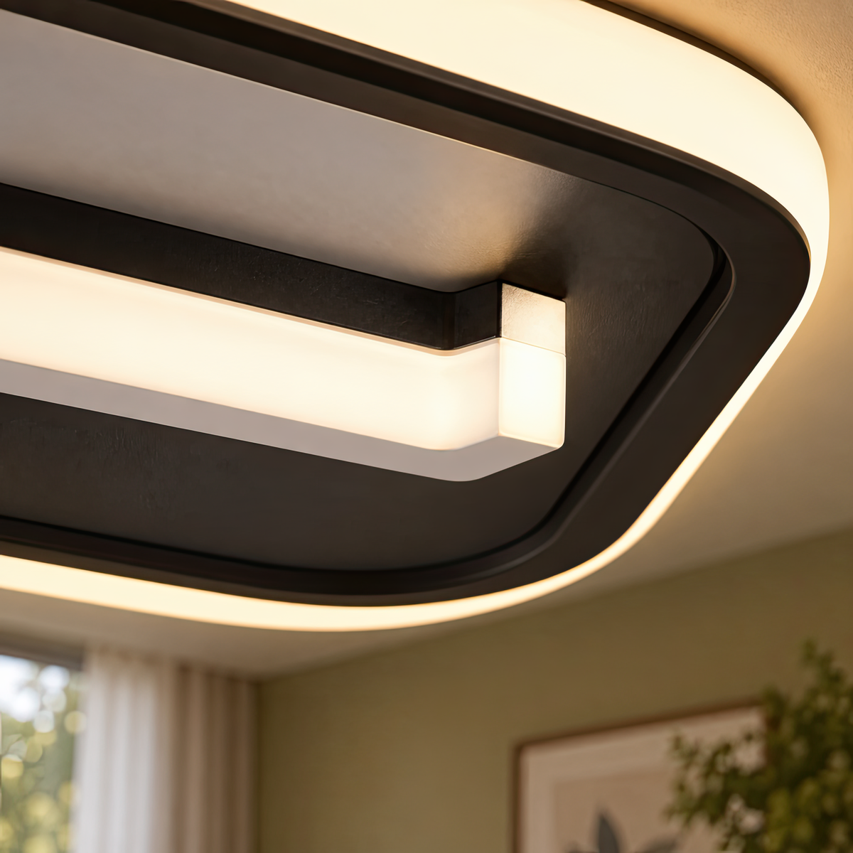 Lustra LED VICTORIA 19W, Patrata, lumina Rece/Calda/Neutra, Negru, Alb, imaginea 7