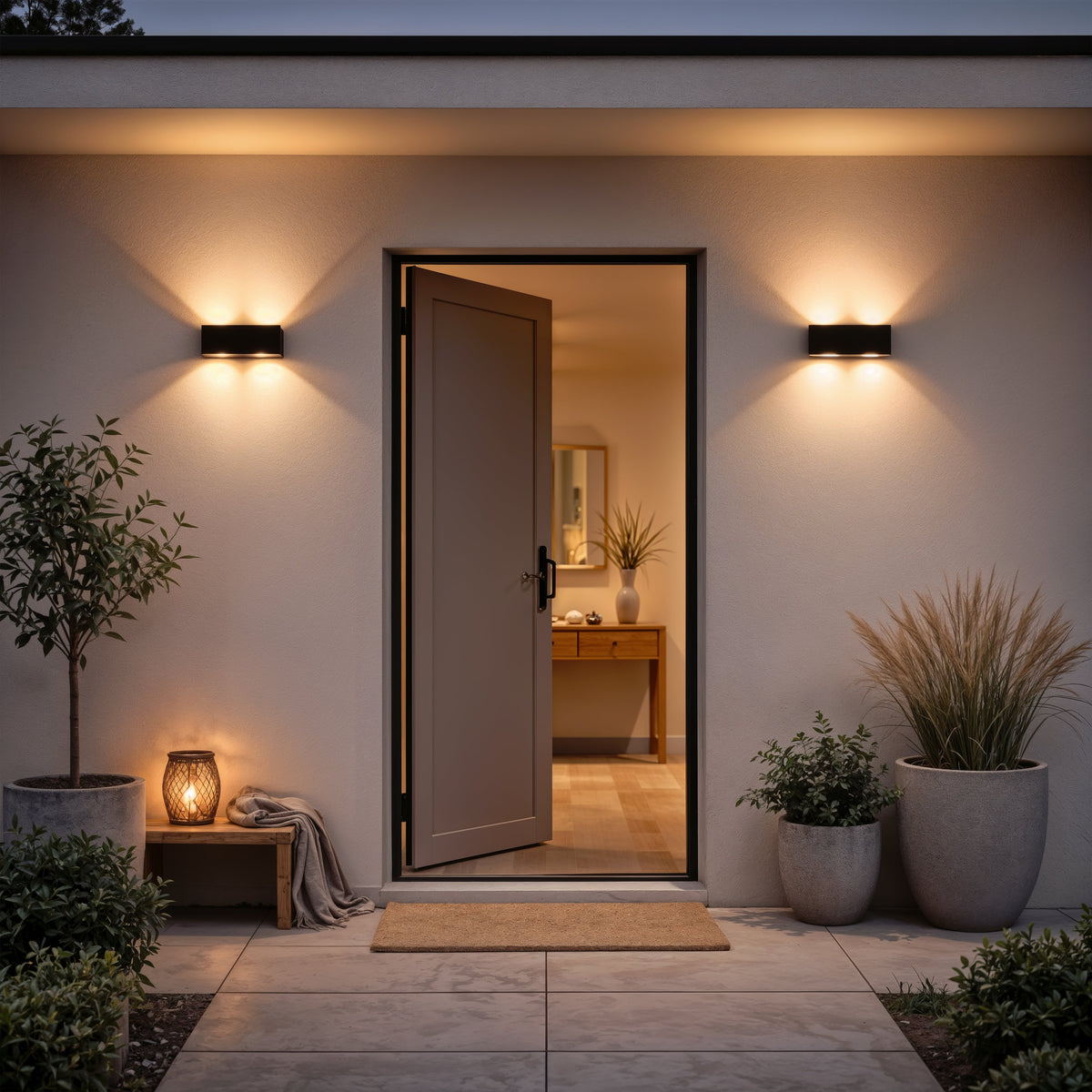 Aplica LED Exterior Ellis, 6W, 6 Surse de lumina, Lumina Calda, Negru, imaginea 8