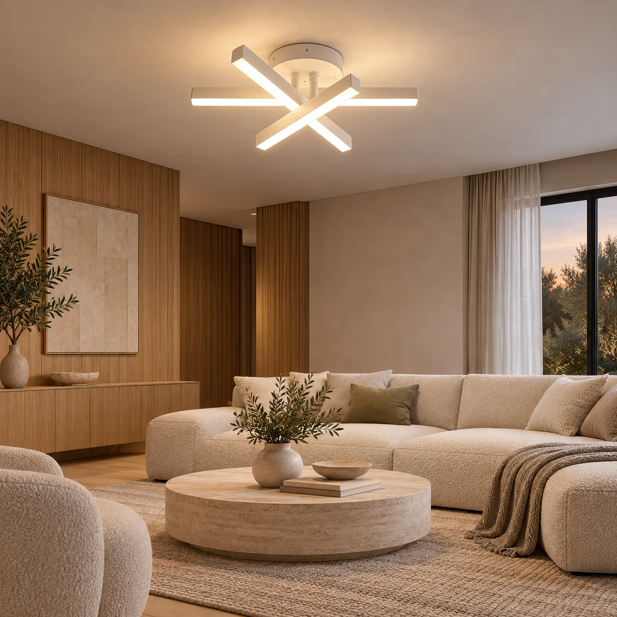 Lustra LED Diego, 26W, Alb, Metal, Lumina Rece/Calda/Neutra, imaginea 7