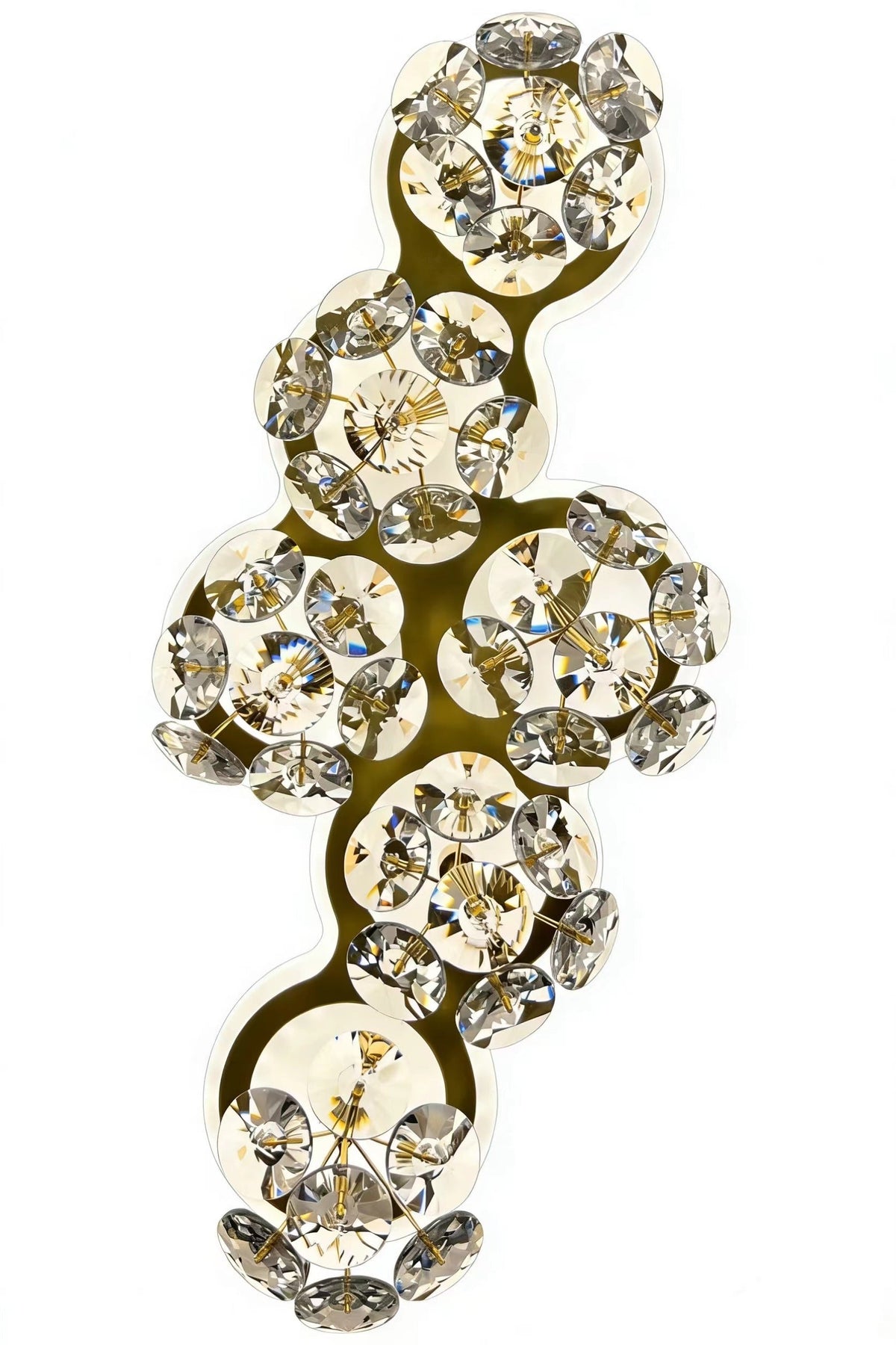Aplica LED Cristal Decorativa BLOSSOM Lumina Rece/Neutra/Calda Auriu