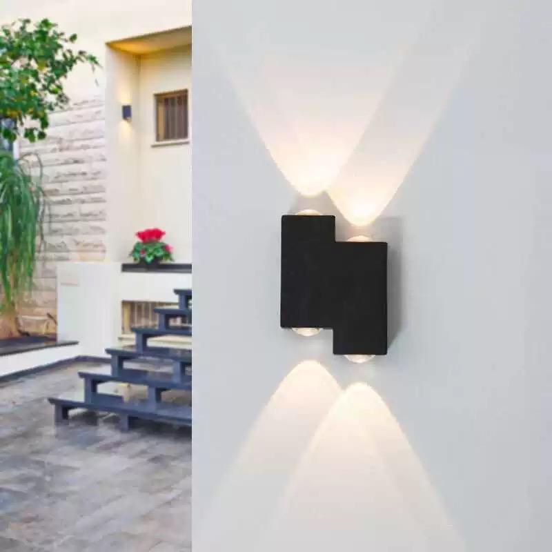 Aplica LED AX232, Exterior, 4 Surse, 4W, Negru, 3000K, imaginea 2