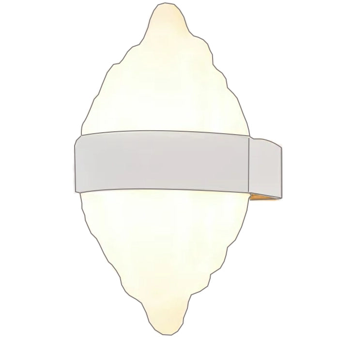 Aplica LED Exterior ICEBERG 10W Metal IP65 Alb AX210WH