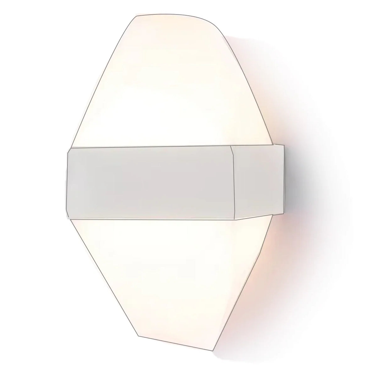 Aplica LED Exterior ICEBERG 10W Metal IP65 Alb AX211WH