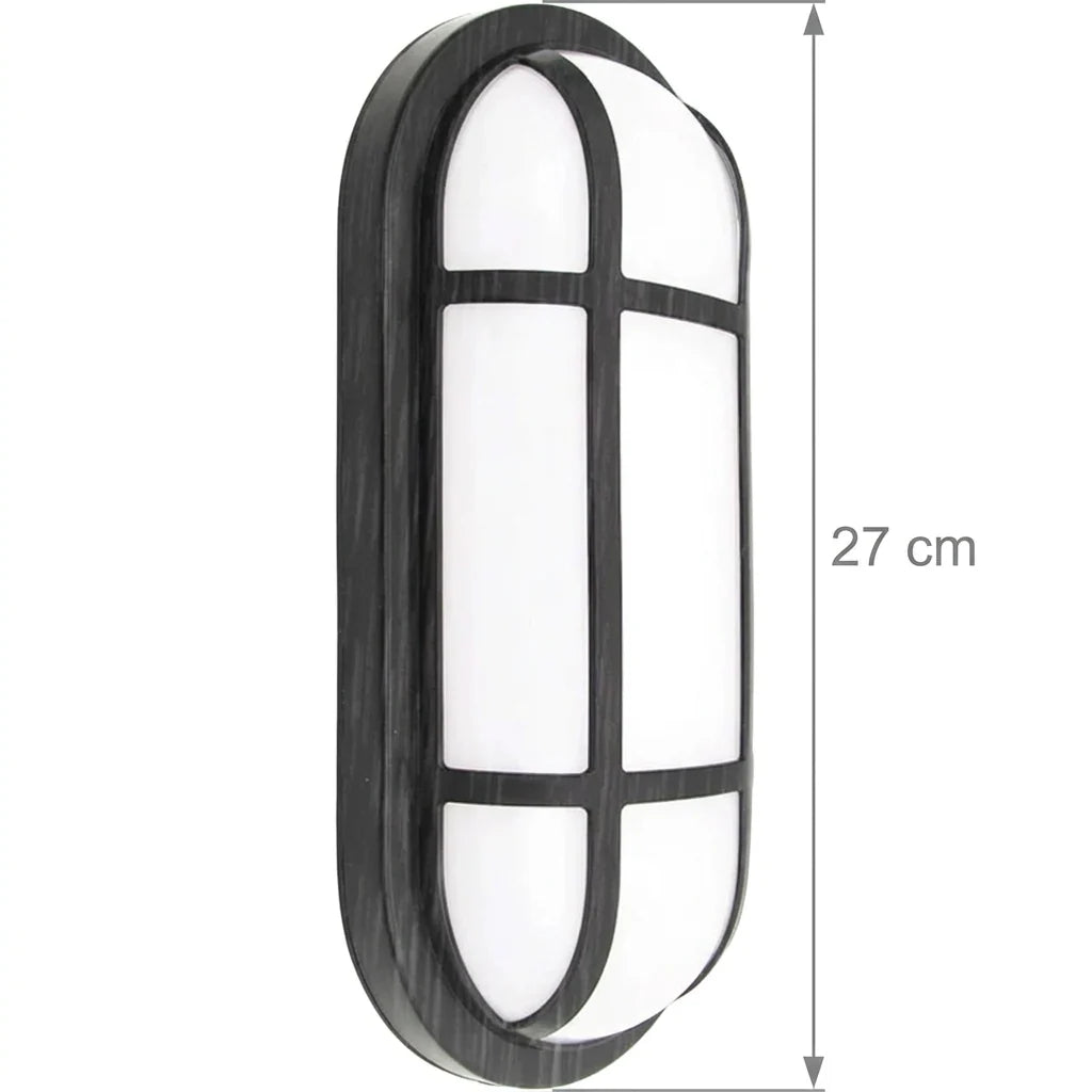 Aplica LED de Exterior AX321/218BK, IP65, Alb si Negru