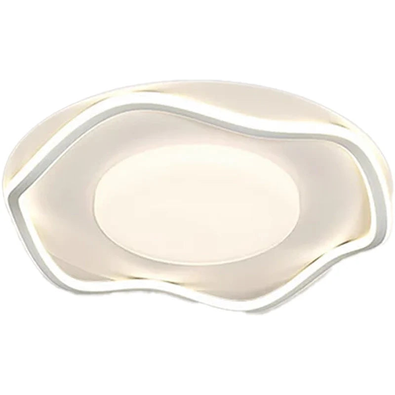 Lustra LED cu telecomanda MODERNO 77W, 2 Cercuri, lumina Rece/Calda/Neutra, Dimabila, Alb, imaginea 4