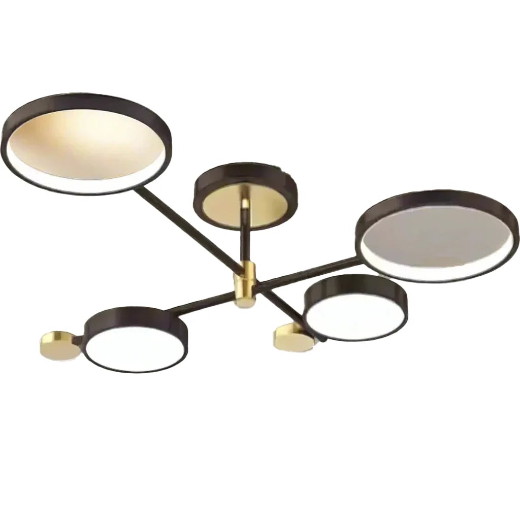 Lustra LED cu Telecomanda MARIA, 22W, 4 Elemente, Lumina Calda/Rece/Neutra, Dimabila, Negru, imaginea 10