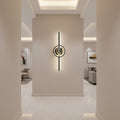 Aplica LED Decorativa CERBOS, 42W, 60cm, Lumina Calda / Neutra/ Rece, Negru, Metal si Acril