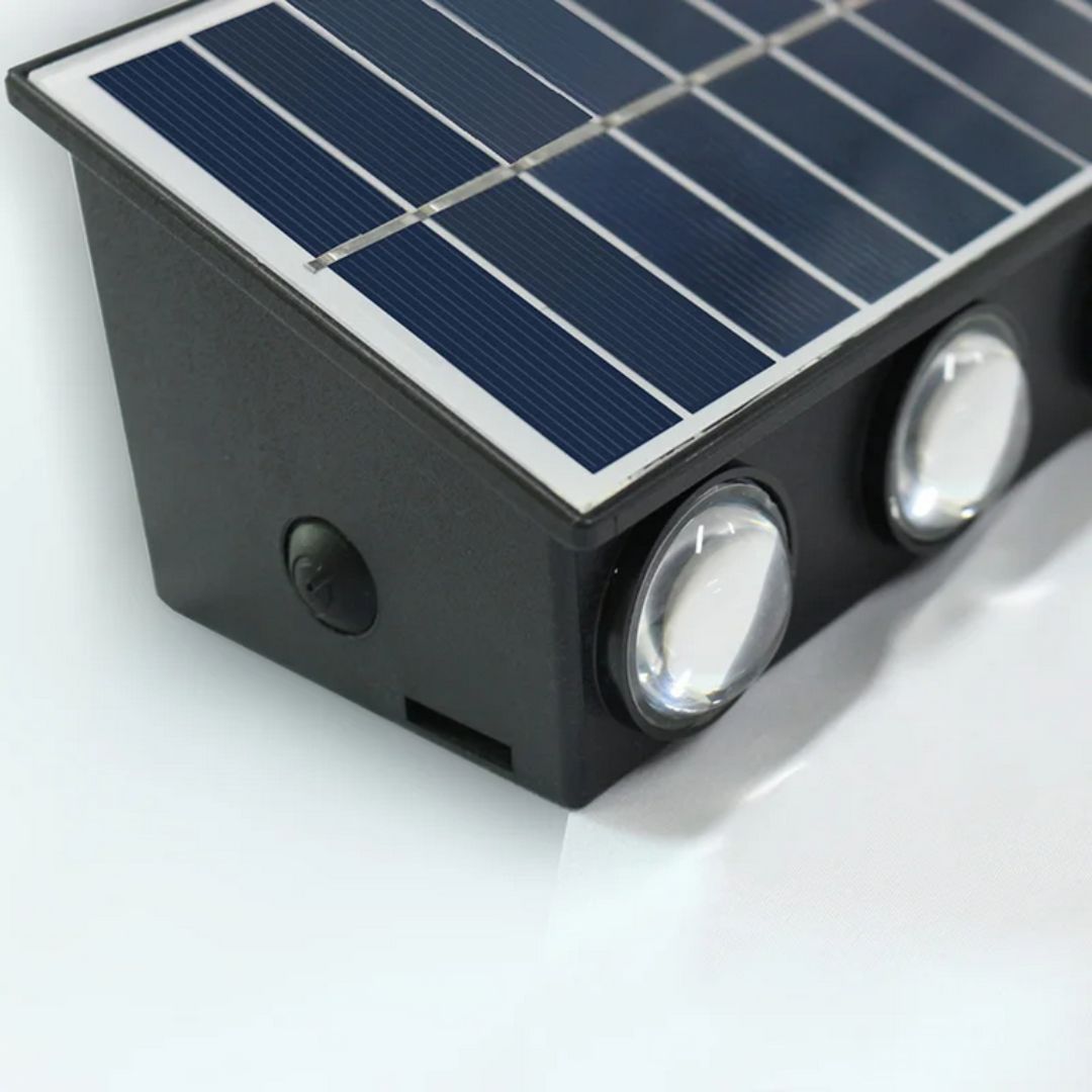 Aplica LED Exterior Solaris, 4 Surse de lumina, Lumina Calda, Negru, imaginea 5