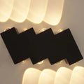 Aplica LED AX232, Exterior, 8 Surse, 8W, Negru, 3000K
