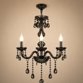 Candelabru Cristal AUGUST Eleganza, 3xE14, Diametru 48cm,  Argintiu, Inaltime Reglabila