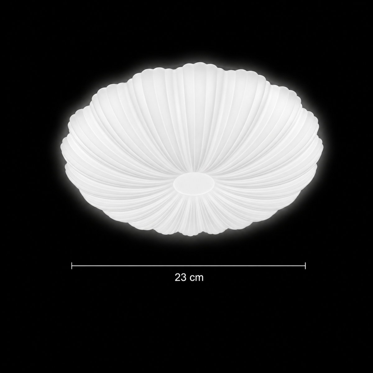 Plafonieră LED Margareta 23 cm, 22W, 3000K / 4000K / 6000K, Alb, Metal si Acril