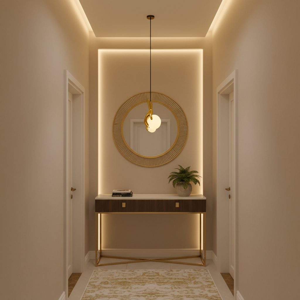 Aplica LED Decorativa MANOS, 13x120cm, 2xG9, Sticla si Resina, Auriu