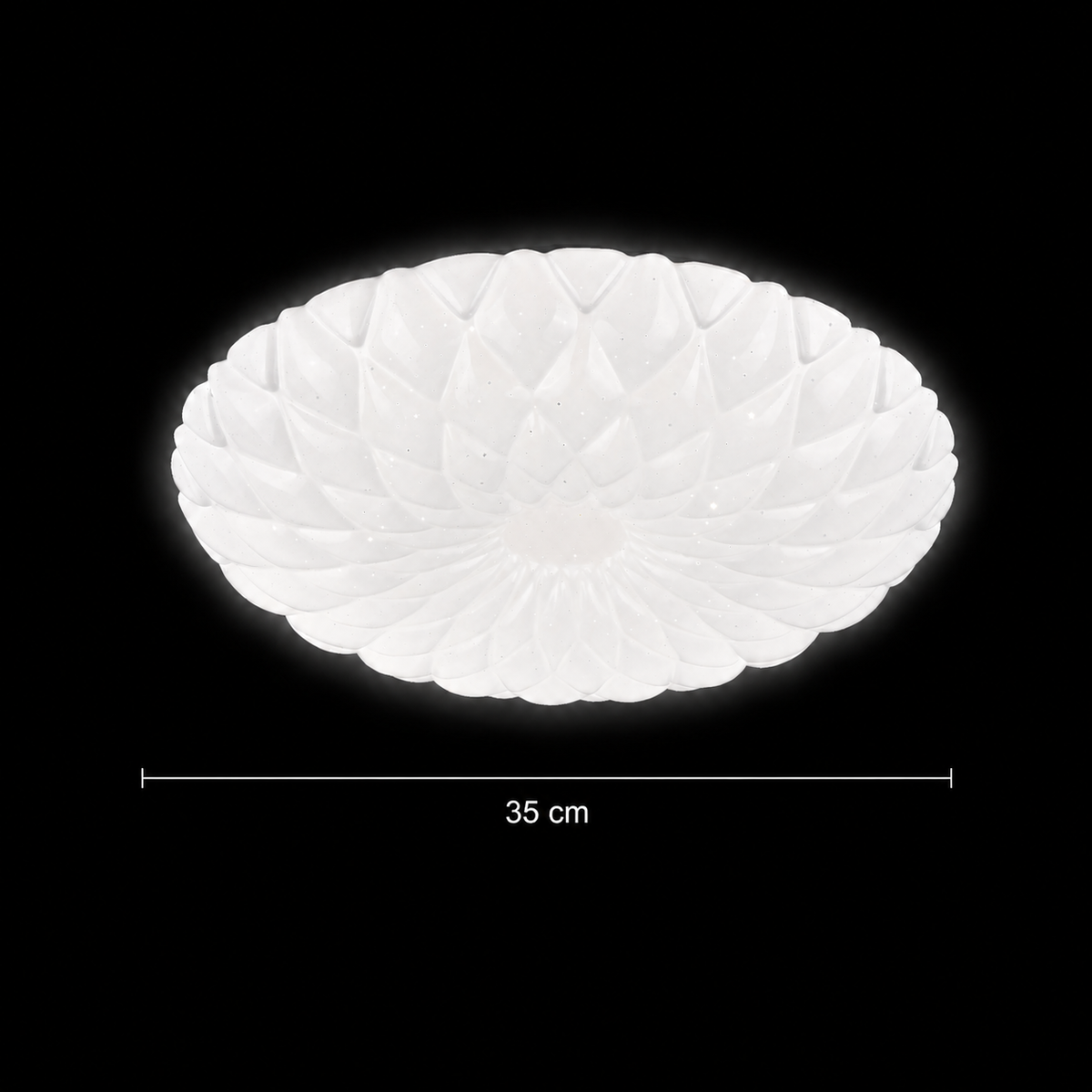 Plafonieră PL154 LED 35 cm, 31W, 3000K / 4000K / 6000K, Alb, Metal si Acril