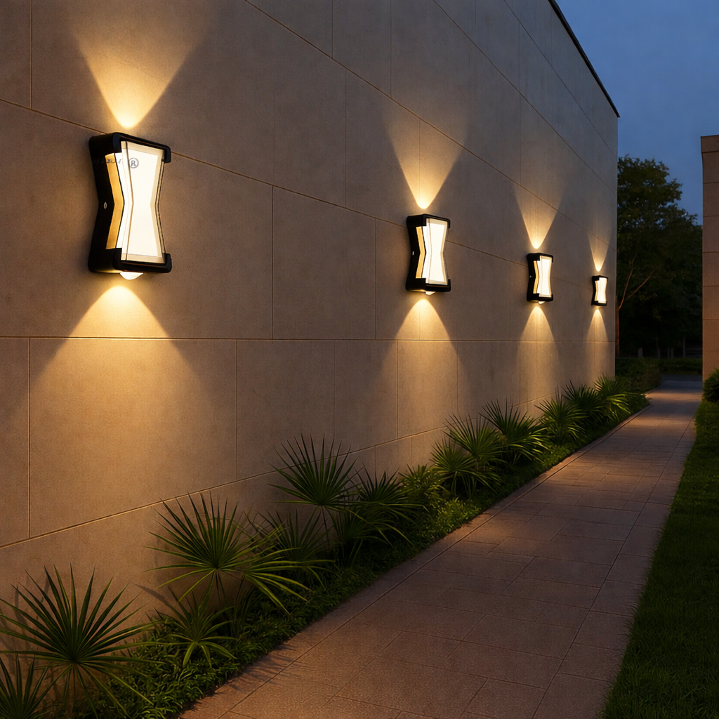 Aplica LED AX216 de Exterior si Interior, 2 Surse x 10W, Metalic, Negru, 3000K, imaginea 2