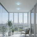 Spot LED ORBITA, 5W, Rotund, Lumina Rece + RGB, Alb, Rasina si Sticla SL684WH